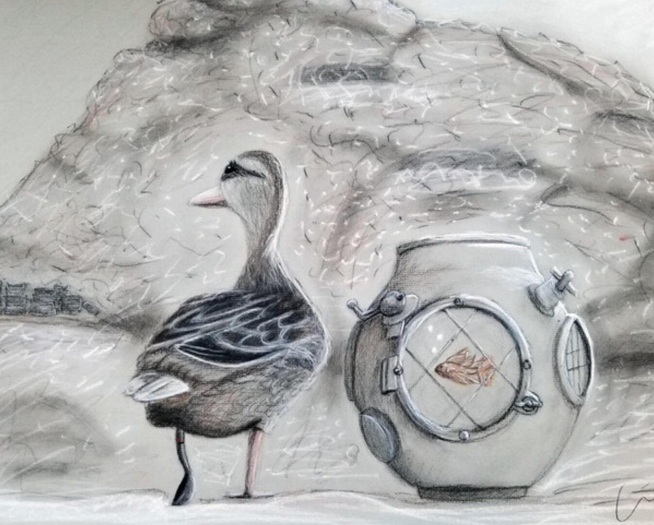 Henry the one-legged duck